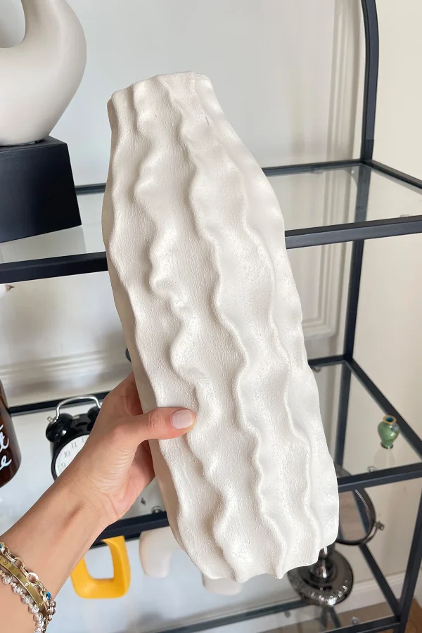 Mom Gül Vazo Krem