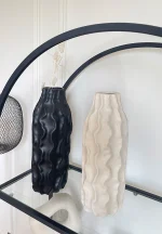 Mom Gül Vazo Siyah