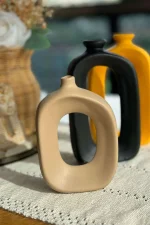 Mom Küçük Kare Simit Bej