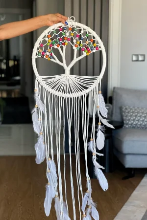 Mom Makrome Hayat Ağacı Duvar Dekoru
